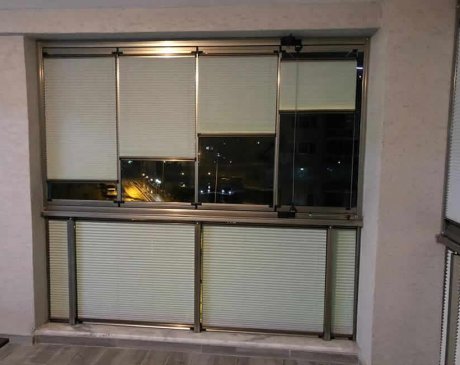 PLİSE PERDE  VE CAM BALKON  ÇALIŞMAMIZ.....