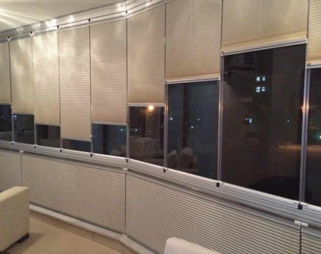 PLİSE PERDE  VE CAM BALKON  ÇALIŞMAMIZ.....