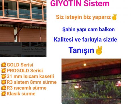 ŞAHİN YAPI CAM BALKON HİZMETTE SINIR YOK!!!!
